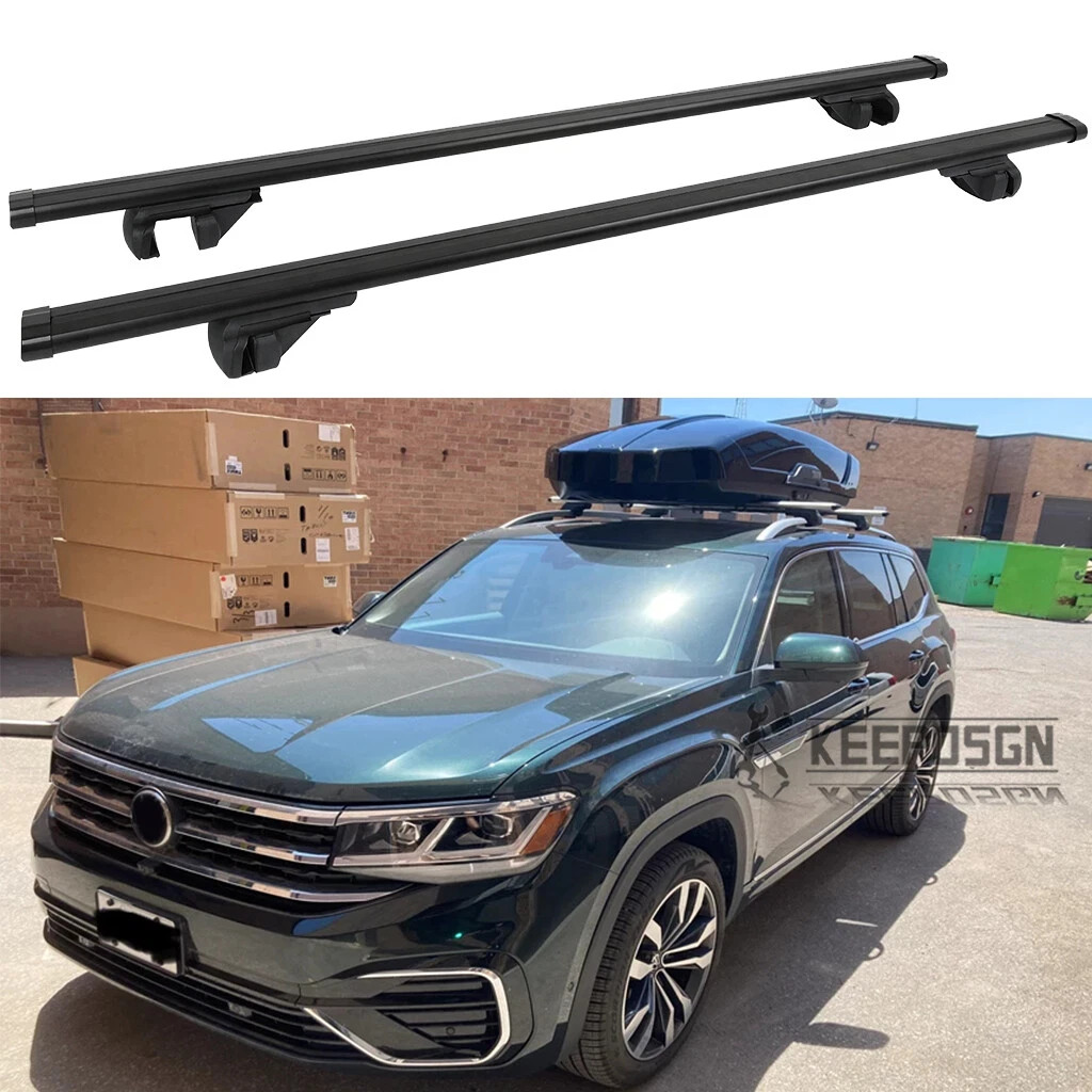 Fit For VW Atlas 2018 2022 Roof Rack Cross Bar Aluminium Luggage