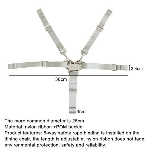 5 Point Harness Straps Baby Seat Belt for Stroller High Chair Pram Buggy Grey h - Picture 2 of 8
