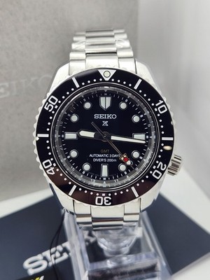 New Seiko Prospex SPB383J1 Heritage Black GMT Diver's 200m Automatic Men's Watch