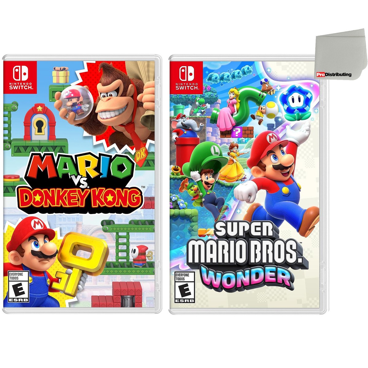 Mario VS Donkey Kong and Super Mario Bros Wonder Two Game Bundle