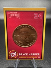 Baseball Treasure 2018 Coin Card Bryce Harper #34 Washington Nationals MLB