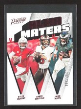 2023 Panini Prestige Baker Mayfield/Jalen Hurts/Kyler Murray Red /399 JT314