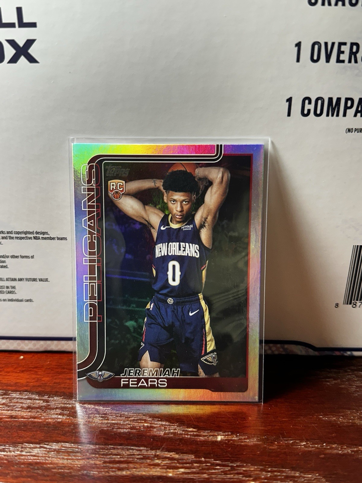 2025-26 Topps Flagship Basketball Jeremiah Fears #207 Rainbow Foil Rookie RC