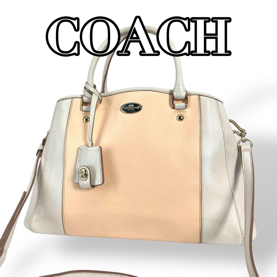 Coach F34853 Authentic 2-Way Handbag Shoulder Bag Pre-Owned