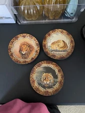 2003 Lion, Tiger, Leopard Home Interiors And Gifts Collectible Decor Plates