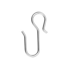 Metal Curtain Track Hooks S Shaped Small Curtain Hooks Stainless Steel Drape ...