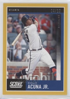 2020 Panini Chronicles Score Gold 4/10 Ronald Acuna Jr #23 0a9a