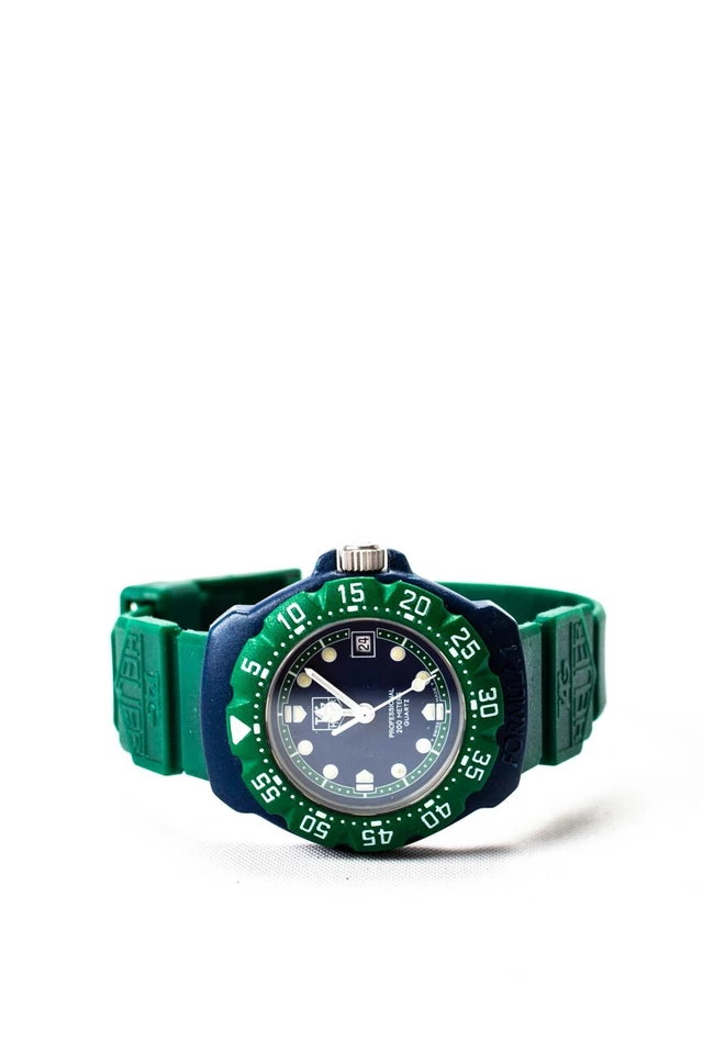 TAG Heuer Womens Rubber Blue / Green Formula 1 362.508 Quartz Watch 29mm - Image 3 of 4