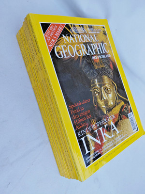 8 X NATIONAL GEOGRAPHIC Konvolut 1999 /2002 / 2008 Zeitschrift Magazin Sammlung