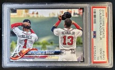 2018 Topps The Future Is Bright Ronald Acuna Jr Ozzie Albies Rookie #US43 PSA 10