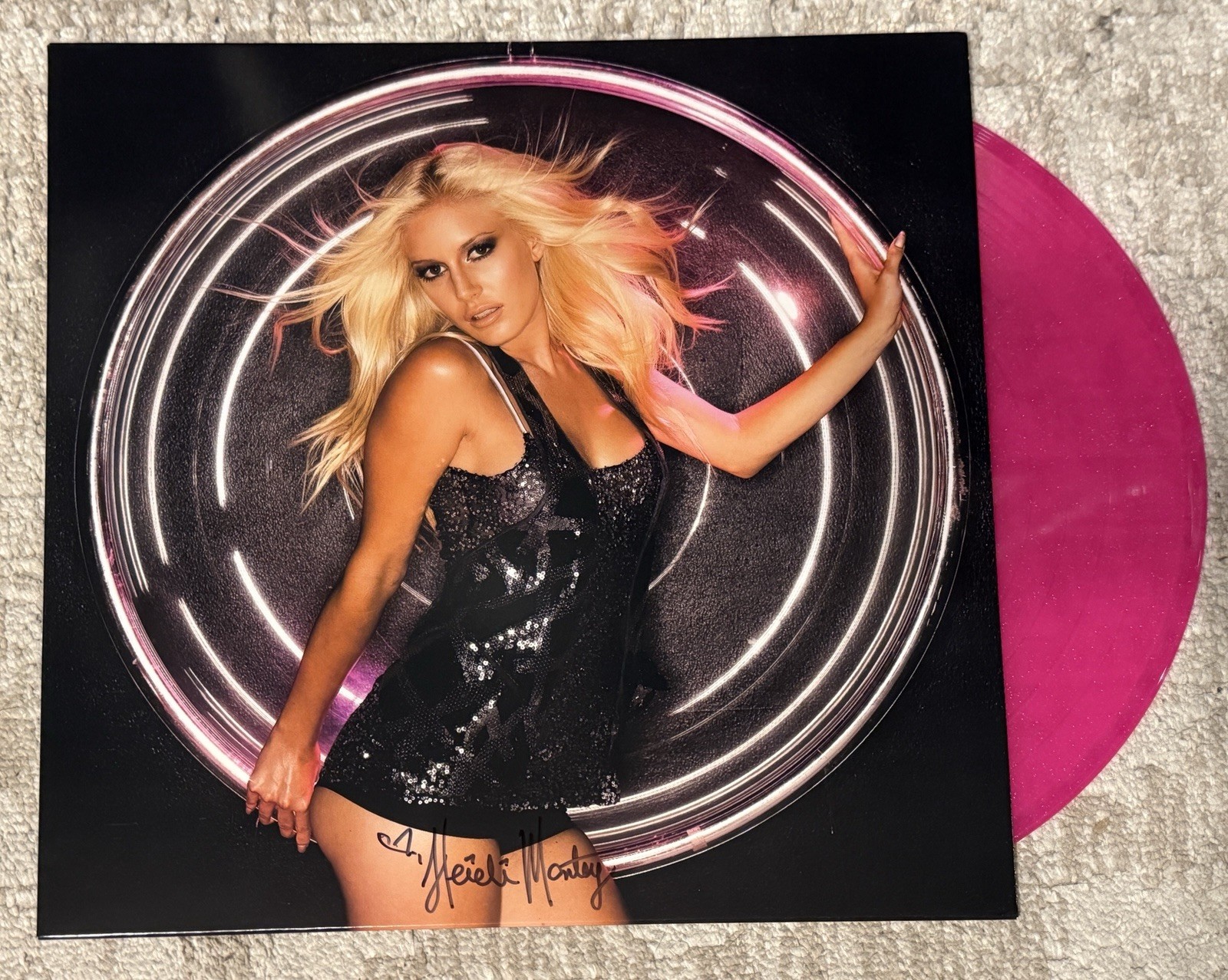 HEIDI MONTAG SIGNED SUPERFICIAL VINYL LP - BECKETT COA