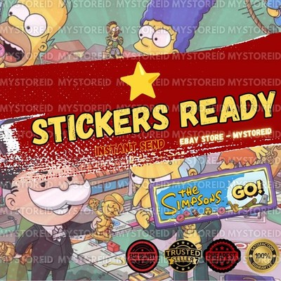 MONO-POLY GO Sticker - All 1 Star Stickers Available   The Simpsons Album 