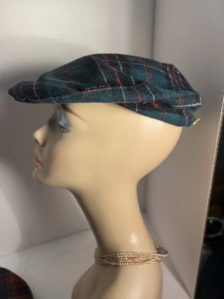 Lot Of 4 Vtg Braemarl Newsboy Cap Nightwatch Plaid Wool Plaid English Pendleton - Image 3 of 4