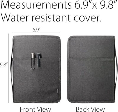 A5 Zipper Journal Notebook Cover with YKK Zipper for A5 Moleskine Cahier LEUCHTT
