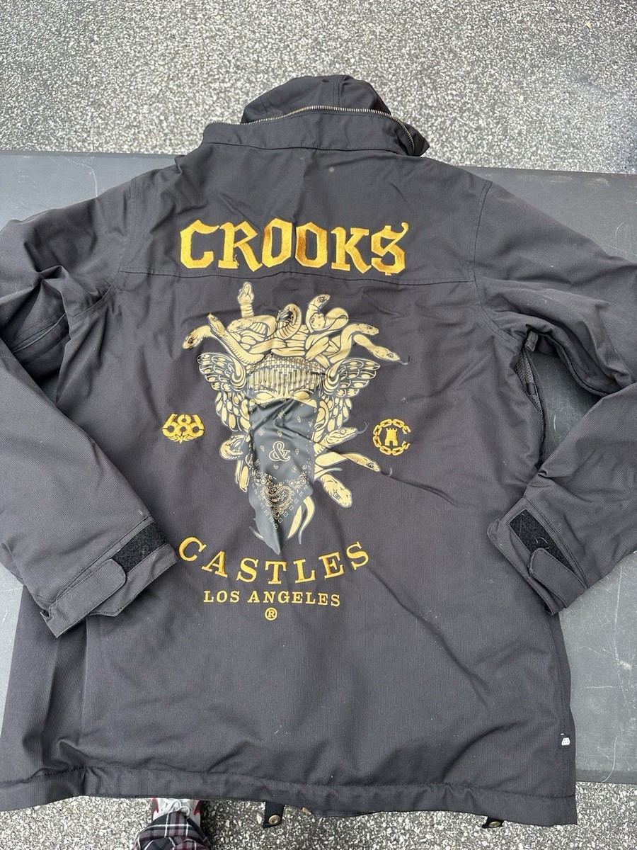 Crooks & Castles 686 Jacket Black Medusa Limited Edition Snowboard