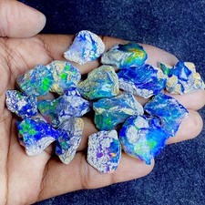 Black opal rough lot, Ethiopian jumbo fire opal raw Natural gemstone opal rough