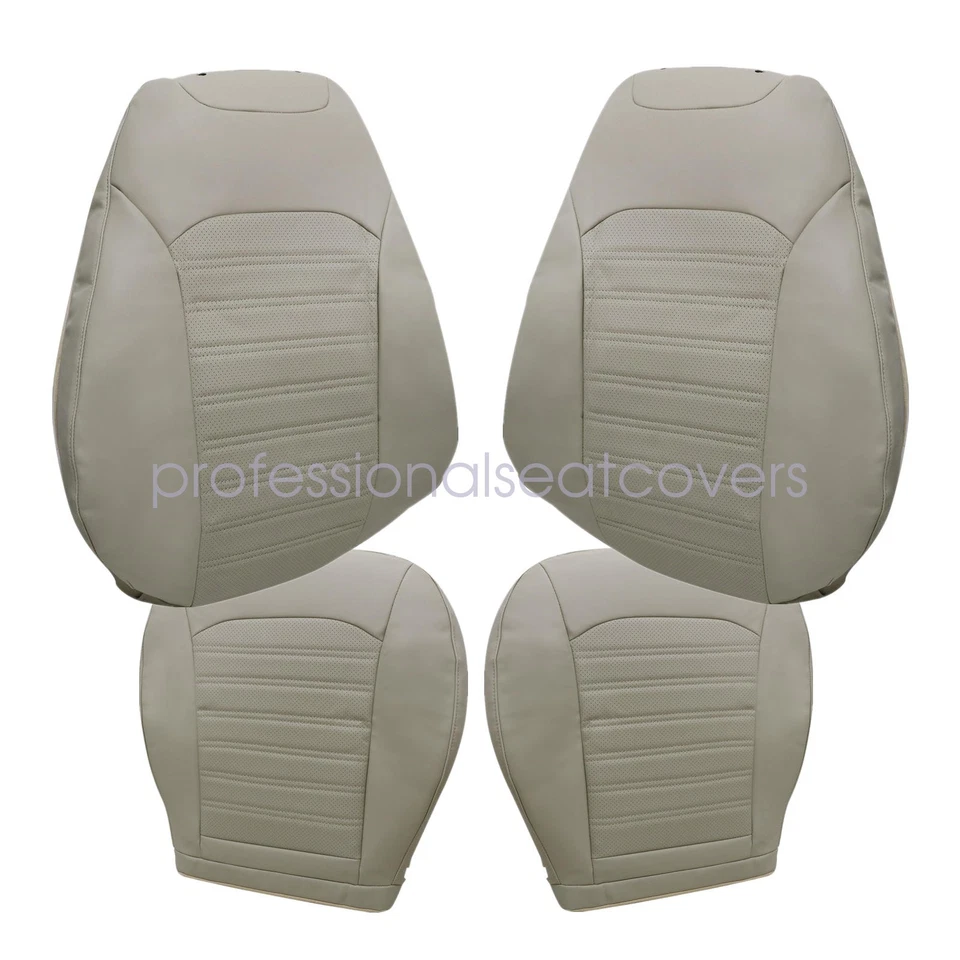 Capa de assento de couro marrom 2013-2017 compatível com Ford Fusion SE frontal superior e inferior perfeita - Imagem 2 de 4