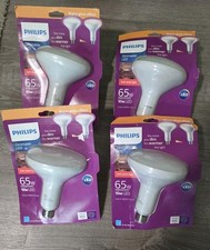 Philips Ultra Definition Br40 Led 10w Dimmable 800lm Warm Glow Lot Of 4