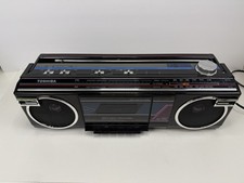 Vintage Toshiba RT-8016 AM FM Radio Cassette Player Recorder Boombox 80s prop