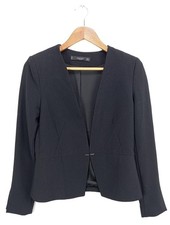 MANGO Blazer corto Donna Blazer Taglia IT 40 nero stile professionale