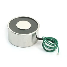 25Kg/55lb Sucking Disc Solenoid Holding Electromagnet DC 12V 40x20mm