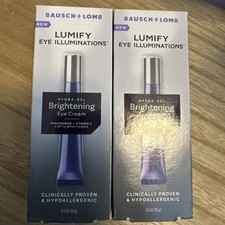 Lot Of 2 Bausch  Lomb Lumify Eye Illuminations Brightening Eye Cream 0.5 fl oz