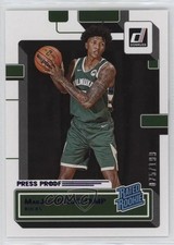 2022 Panini Donruss Rated Rookie Purple Press Proof 75/199 MarJon Beauchamp 0ie5