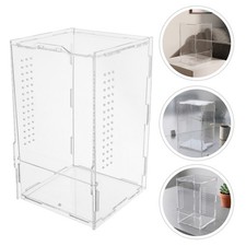 3pcs Jumping Spider Enclosure, 4.7x4.7x7.8" Acrylic Insect Habitat