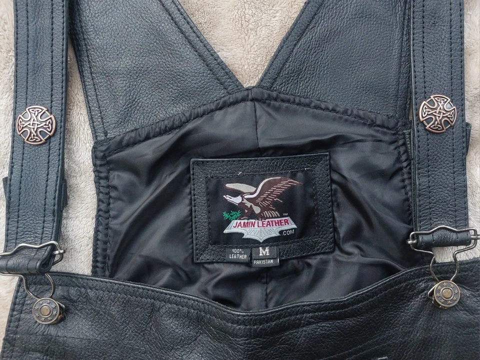 Mono holgado vintage de cuero Jamin | M Foto 4 de 4