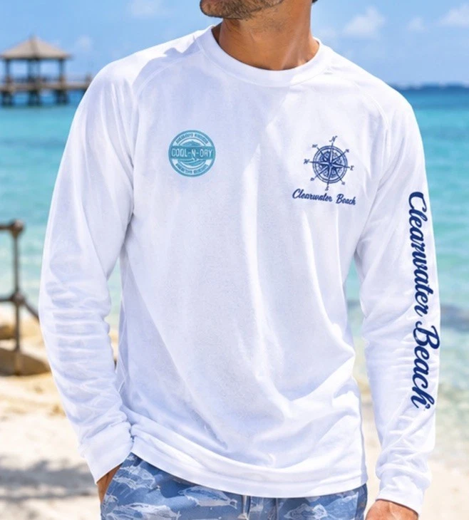 Camisa de pesca, microfibra de rendimiento, protección solar UPF, S a XL...F3.A