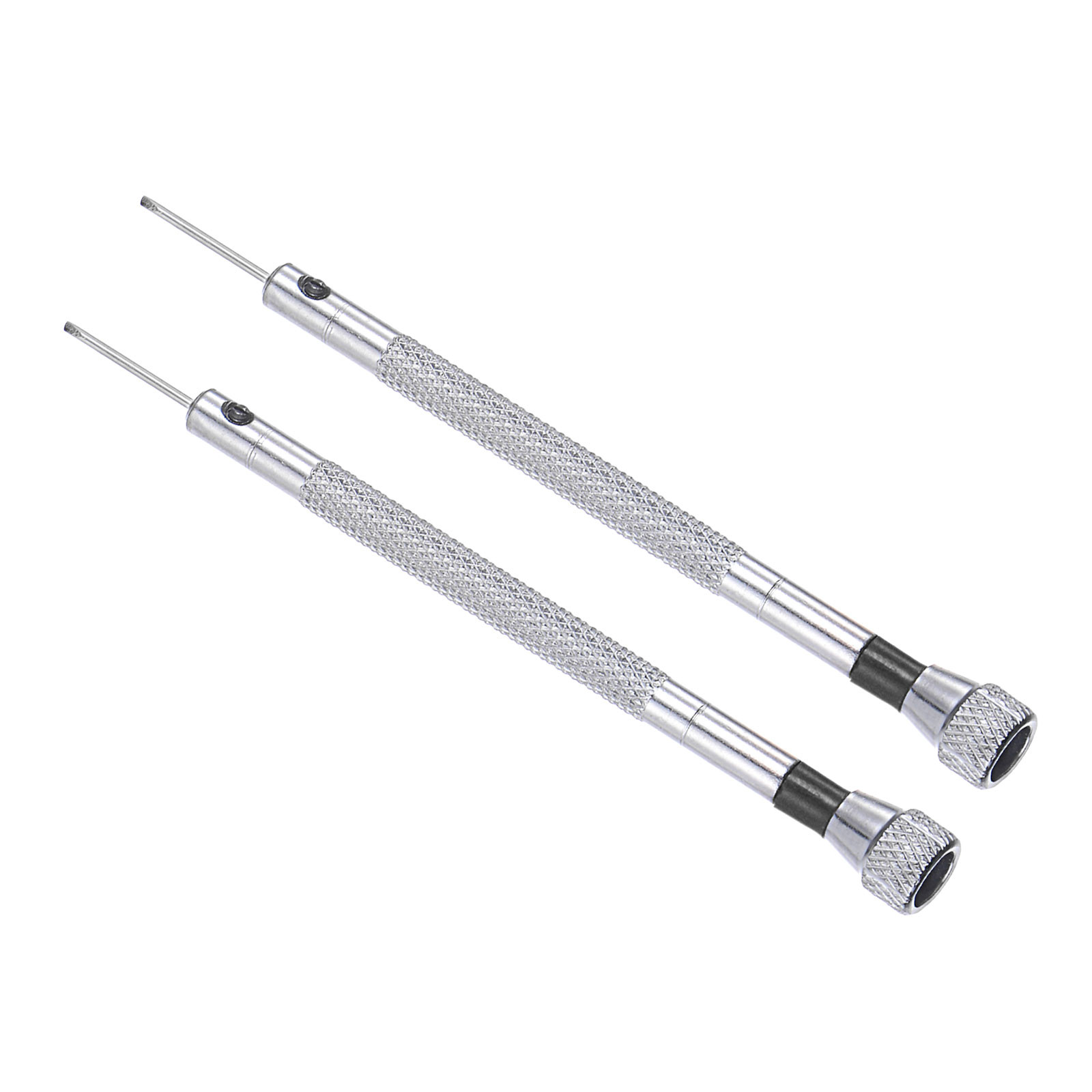 2pcs 1.0mm Small Slotted Screwdriver with Anti-Slip Handle 90mm Flat Head