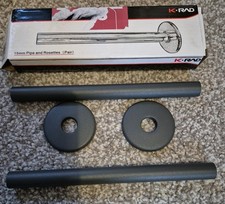 Kartell K-Rad 15mm Pipe Covers/Shroud And Rosettes 180mm (Pair), Anthracite 