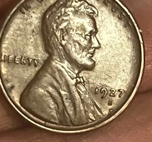 1927-s Lincoln cent ,  Strong EF / AU,  scarce & Nice