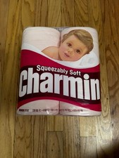 4 Rolls Vtg Colored 80s Pink Red CHARMIN Toilet Paper Tissue Baby Soft NEW Prop