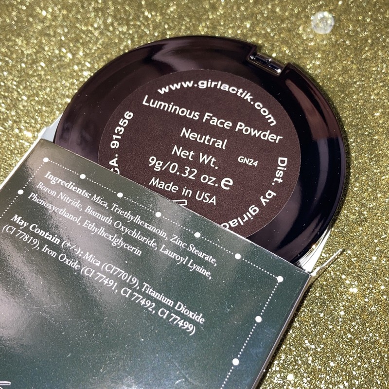 New~Girlactik Luminous Face Powder Neutral .32oz 9g.