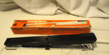 Vintage Stunning 33cm Rexel 56 Range Stapler Long Arm 5616 Black & Chrome (4)