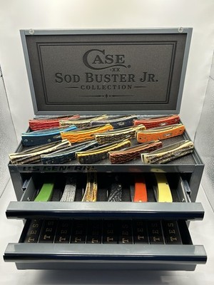 Custom Case XX Sod Buster Jr. Knife Display Tool Box Laser Engraved