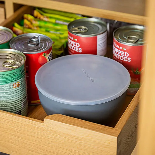 KitchenAid 4 Stück Meal Prep Schüsseln Set mit Deckel Anthrazitgrau - Bild 5 von 6