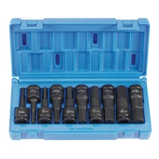 Grey Pneumatic 1498MH 1/2" Drive 10-Piece Metric Hex Driver Set