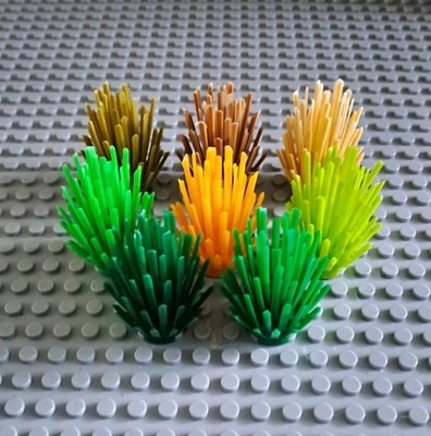 8x Büsche Sträucher Pflanzen beige-grün  (rare colours!) NEU für Lego