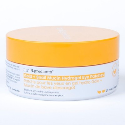 My Ingredients Gold & Snail Mucin Hydrogel Eye Patches 30 Pairs- Dark Circle ...