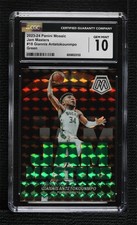 2023-24 Mosaic Jam Masters Green Prizm Giannis Antetokounmpo CGC 10 Gem Mint 9l4