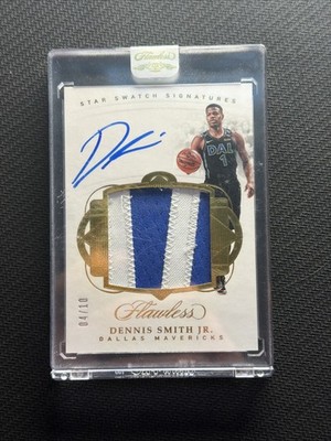 2017-18 Flawless Dennis Smith Jr. Star Swatch Signatures Gold Auto Patch /10 RPA