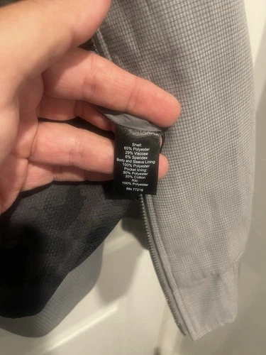 Kenneth Cole Reaction Mens M Gray Bomber Jacket Full Zip Modern Fit NWOT image 6