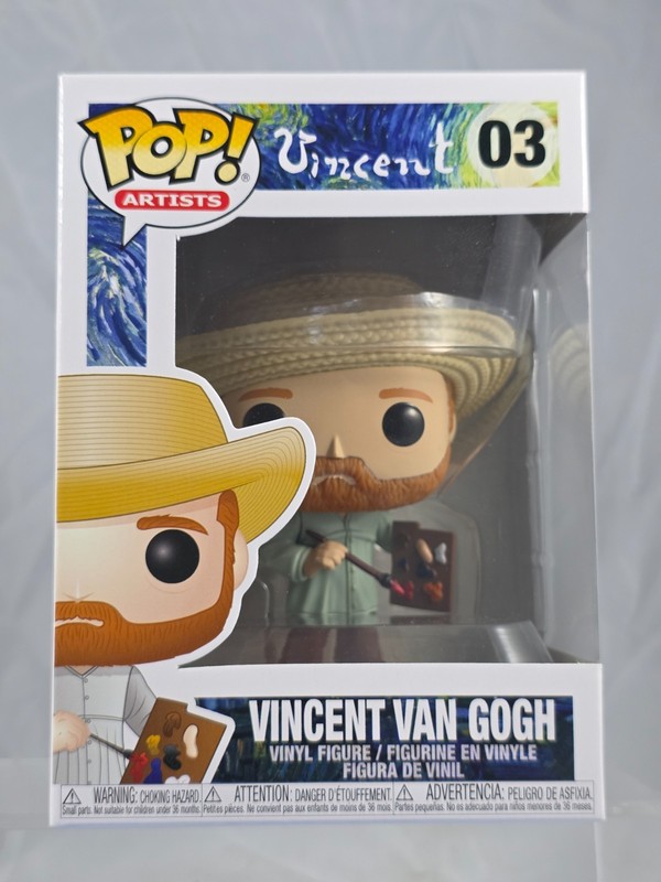Funko Pop Artists Vincent Van Gogh #03 W/Protector NEW VAULTED