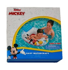Disney Jr Mickey Baby Watercraft Float Inflatable Seat 27" x 22.5  - Ages 6-18M