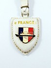 PORTE-CLES - PAQUEBOT LE FRANCE - LIGUE MARITIME et d'OUTRE-MER - Métal & Cuir -
