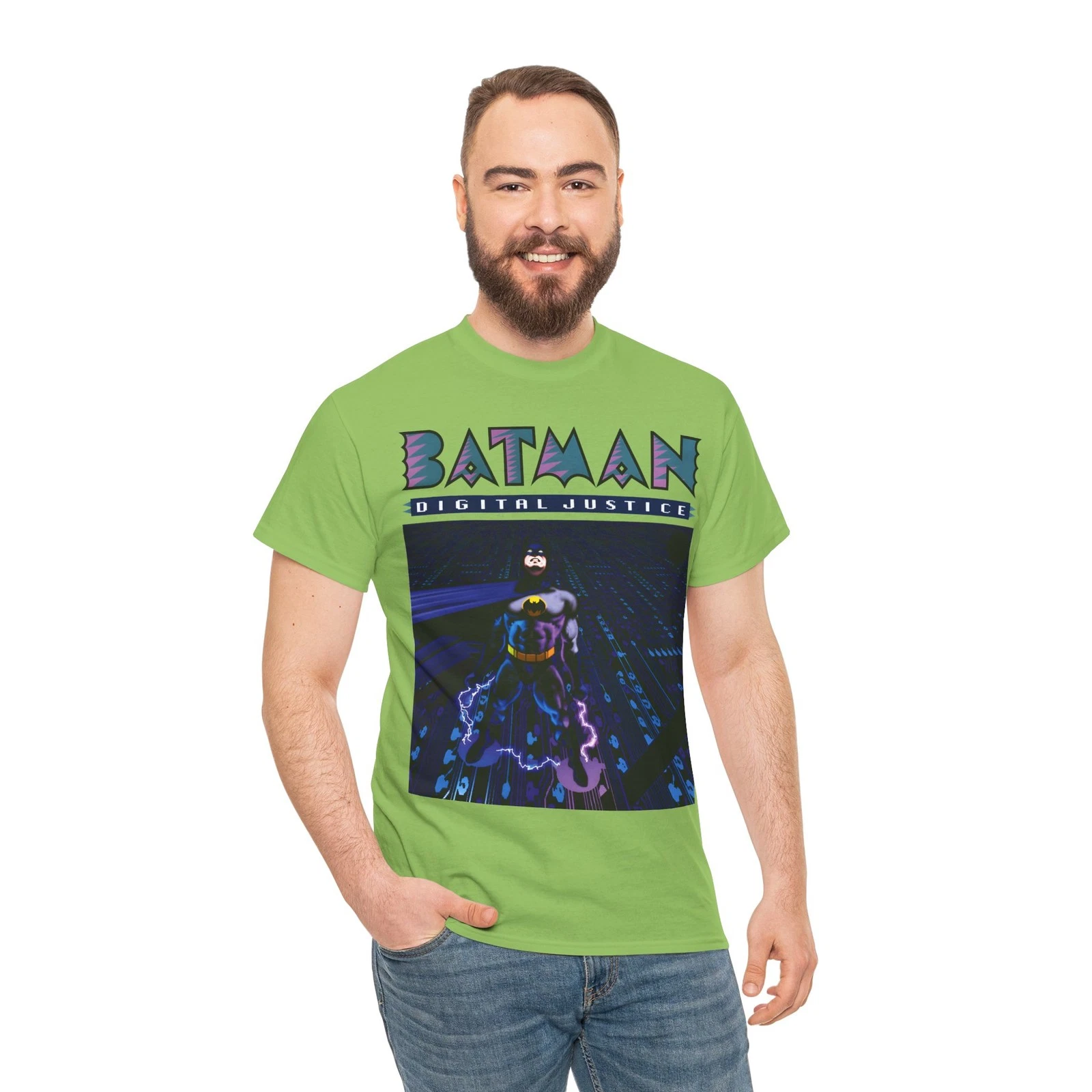 Batman Digital Justice T-Shirt - Pepe Moreno Computer Art - DC Comics