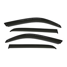 4pcs Wind Deflectors Door Window Visors Mount Dark Smoke Tint 112-1069