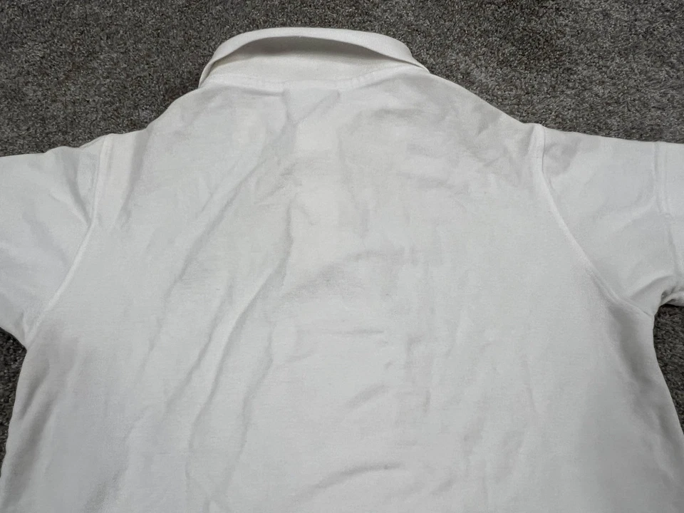 Polo Lacoste Para Hombre Blanco Piqué Cocodrilo Logo Hecho en Francia Manga Corta Foto 4 de 4